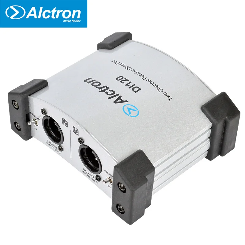 Alctron DI120 двухканальный пассивный DI прямой бокс для записи гитары и сценических