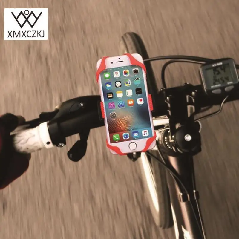 XMXCZKJ 5pcs Universal Cell Phone Bicycle Motorcycle Handlebar Silicone Security Bands Phones Holder Band for Iphone Samsung GPS|phone holder|cell