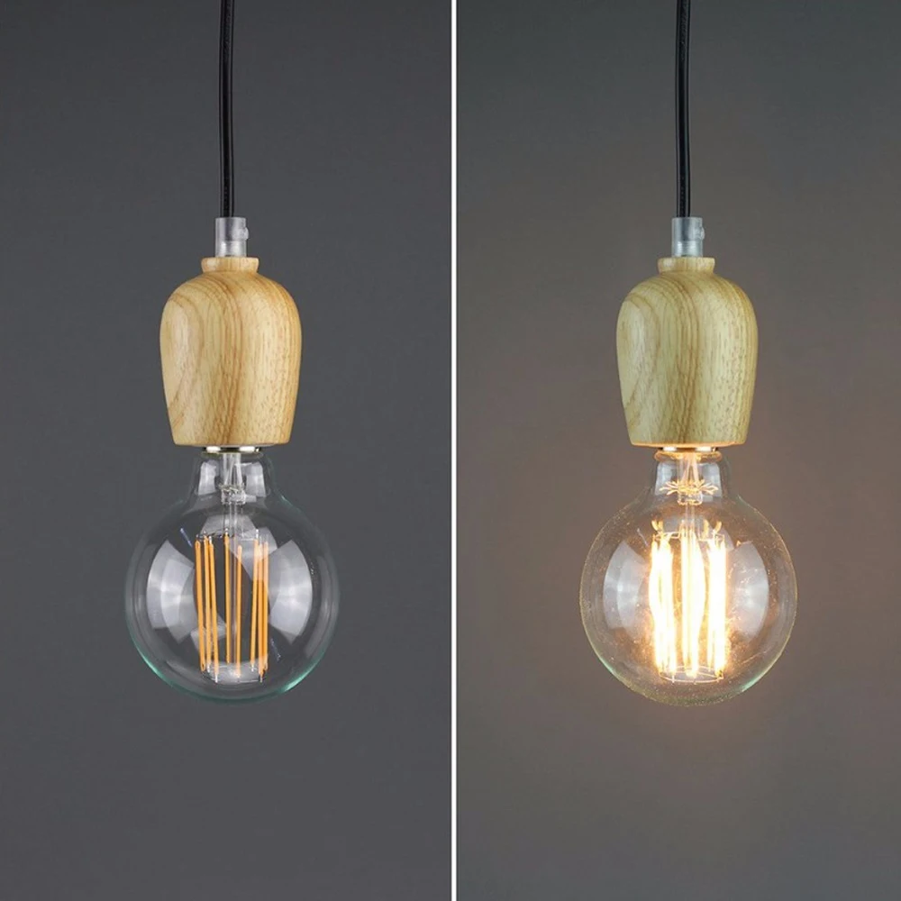 Grensk Vintage LED Filament Bulb Edison G95 Clear 8W AC 220V 240V E27 Led Warm White 2700K Household Bar Lighting Dimmable