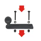 1 комплект мотоцикла Руль крепление насоса для камеры с шариковой головкой для крепления для экшн-камер Gopro DSLR камера SJCAM аксессуары для смартфонов