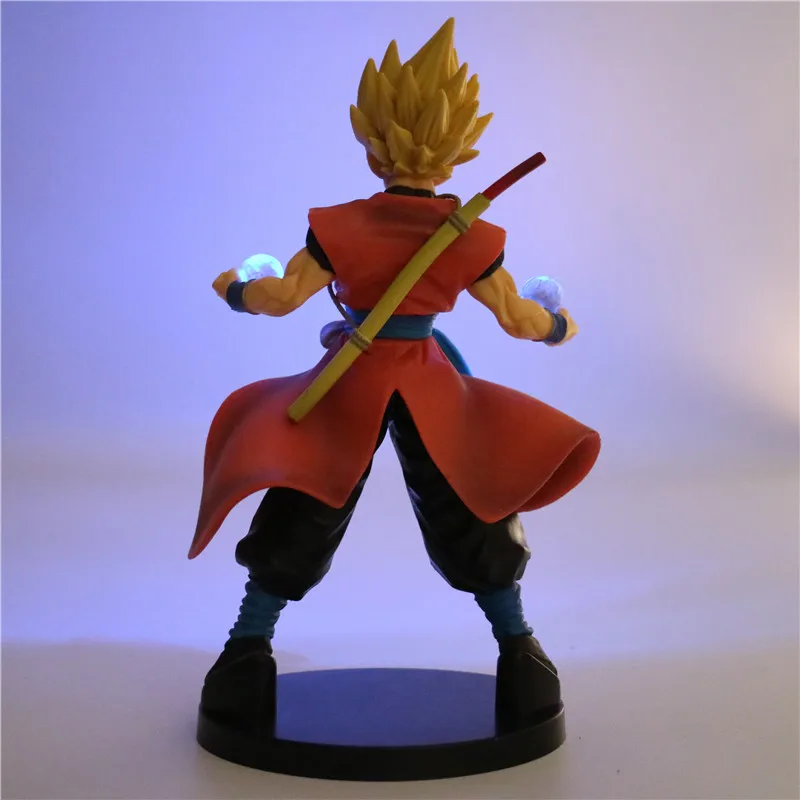 Экшн фигурка Dragon Ball Z Сон Гоку аниме светодиодная лампа супер сайян ПВХ
