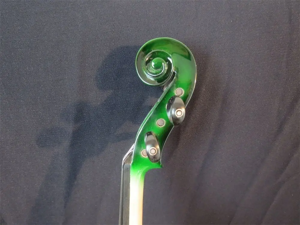 Оригинальный дизайн электрическая скрипка crazy -4 зеленого цвета 5 струн 4/4. Хороший