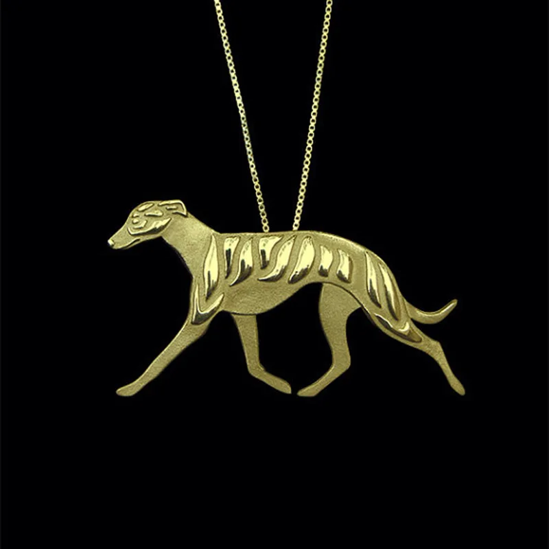 

New Unique Romantic Gold Silver Color Whippet Pendant Necklace Hunger Games Necklace Women Best Friend Choker