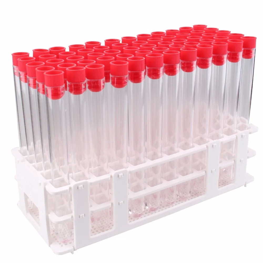 Труба из прозрачного пластика 16x150 мм 60 шт.|plastic tube clear|racks tubetube rack |