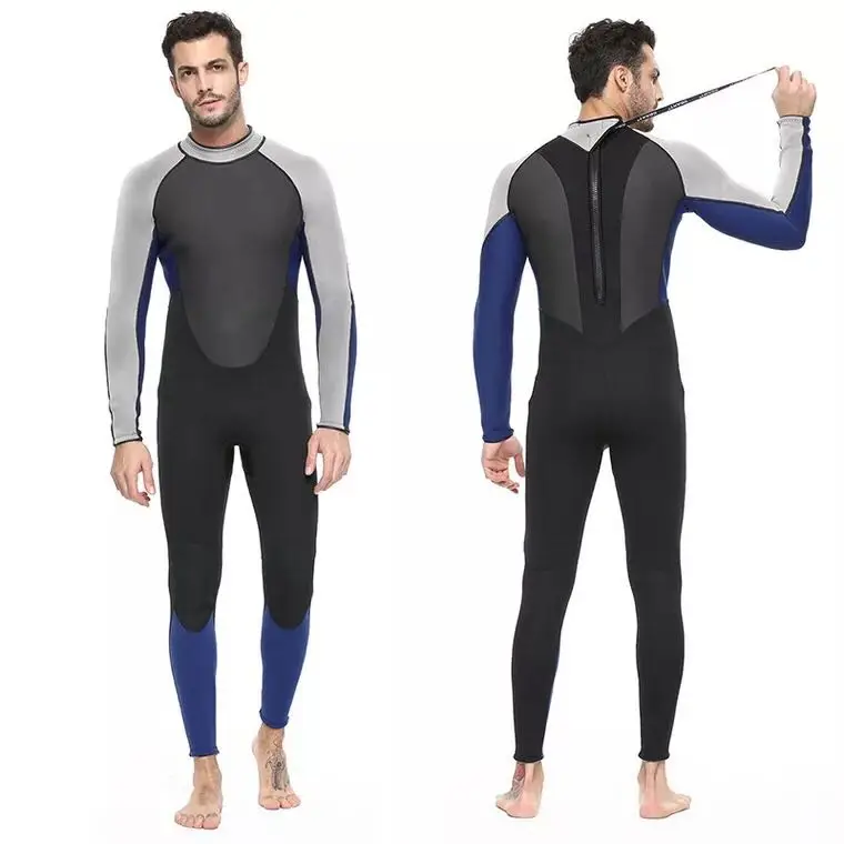 Мужской гидрокостюм с длинным рукавом для подводного плавания Сноркелинга 3 мм