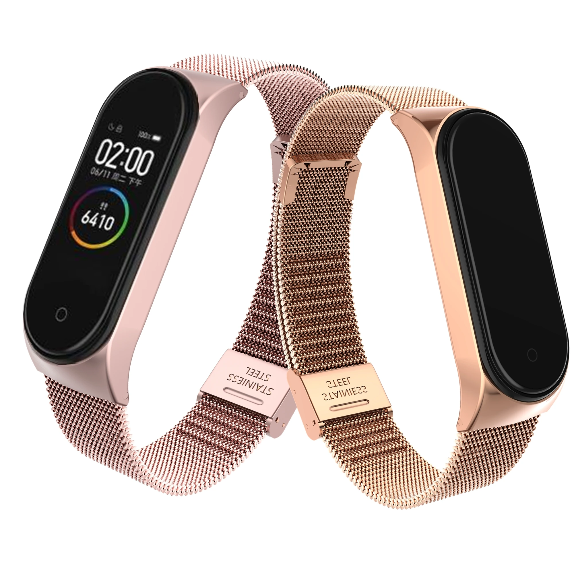 Mi Band 4 браслет на запястье металлическая безвинтовая нержавеющая сталь Miband
