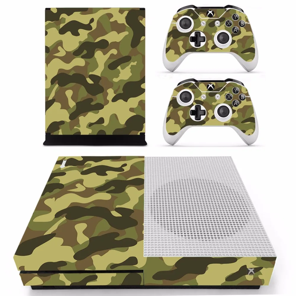 Новые камуфляжные наклейки для консоли Xbox One S и контроллеров тонкие виниловые