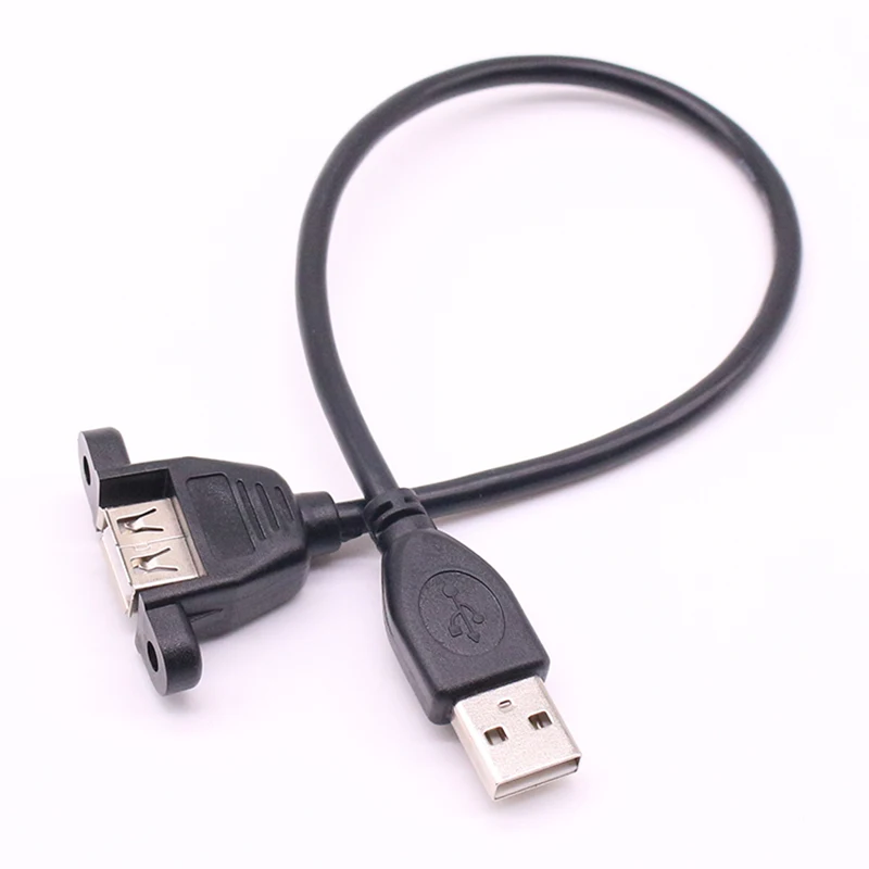 10 шт./лот Удлинительный Кабель USB 2 0 штекер гнездо с винтовой панелью из фольги +