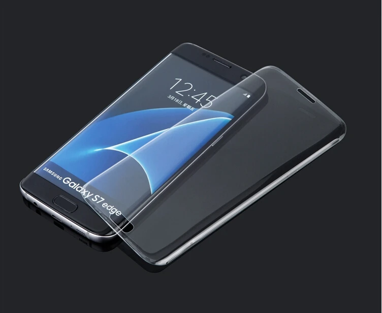 3D полное покрытие закаленное стекло на Samsung Galaxy S7 edge Защитная пленка для экрана S6