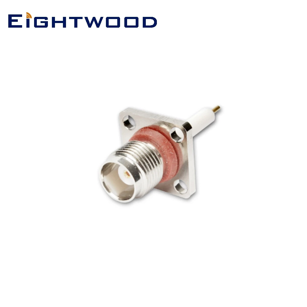 Eightwood 5 шт. разъем TNC женский RF коаксиальный адаптер с 4 отверстиями крепление на