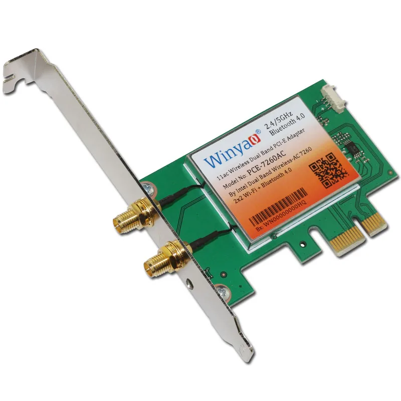 802.11ac Dual Band 2x2 WiFi + Bluetooth4.0 Adapter 867Mbps Wireless-AC 7260 Card | Компьютеры и офис