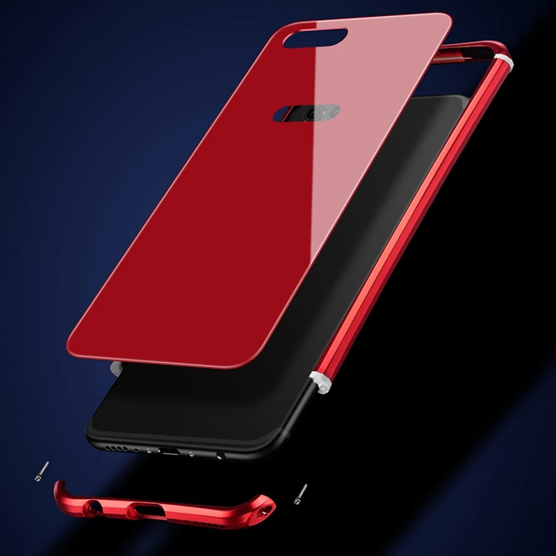 Pouzdro Honor 9 алюминиевый металлический чехол для huawei 8 V9 V10 Nova 2S роскошный зеркальный