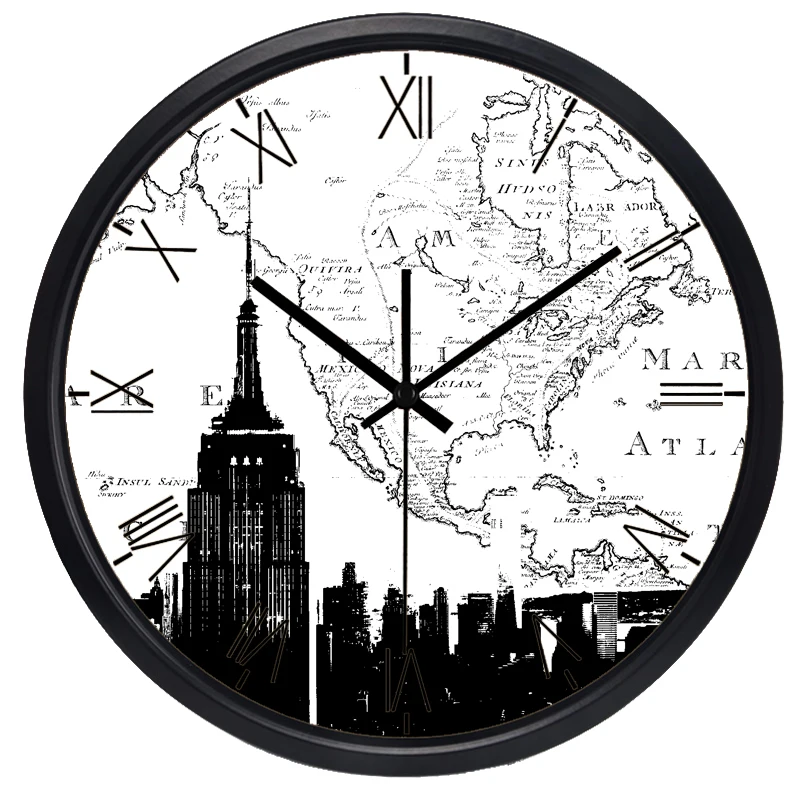 Карта Нью Йорка Эмпайр Стейт Билдинг гостиничный вестибюль учебные настенные