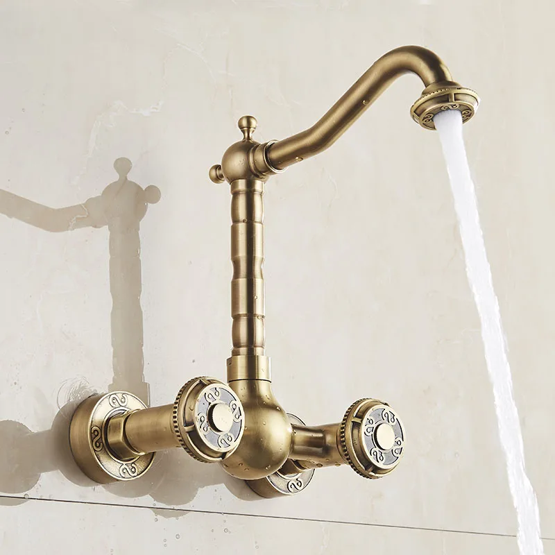 Бесплатная доставка Бронзовый кран для ванной комнаты латунный кухонный