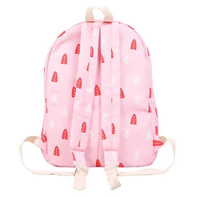 Augur холст Для женщин Рюкзаки школьный Симпатичные лист печати школьная