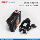 CNC машина Обновление части 750 Вт AC Серводвигатель 2.4N. M 3000 обмин 90ST-M02430 0,75 кВт AC Серводвигатель и система драйвера 90ST M02430