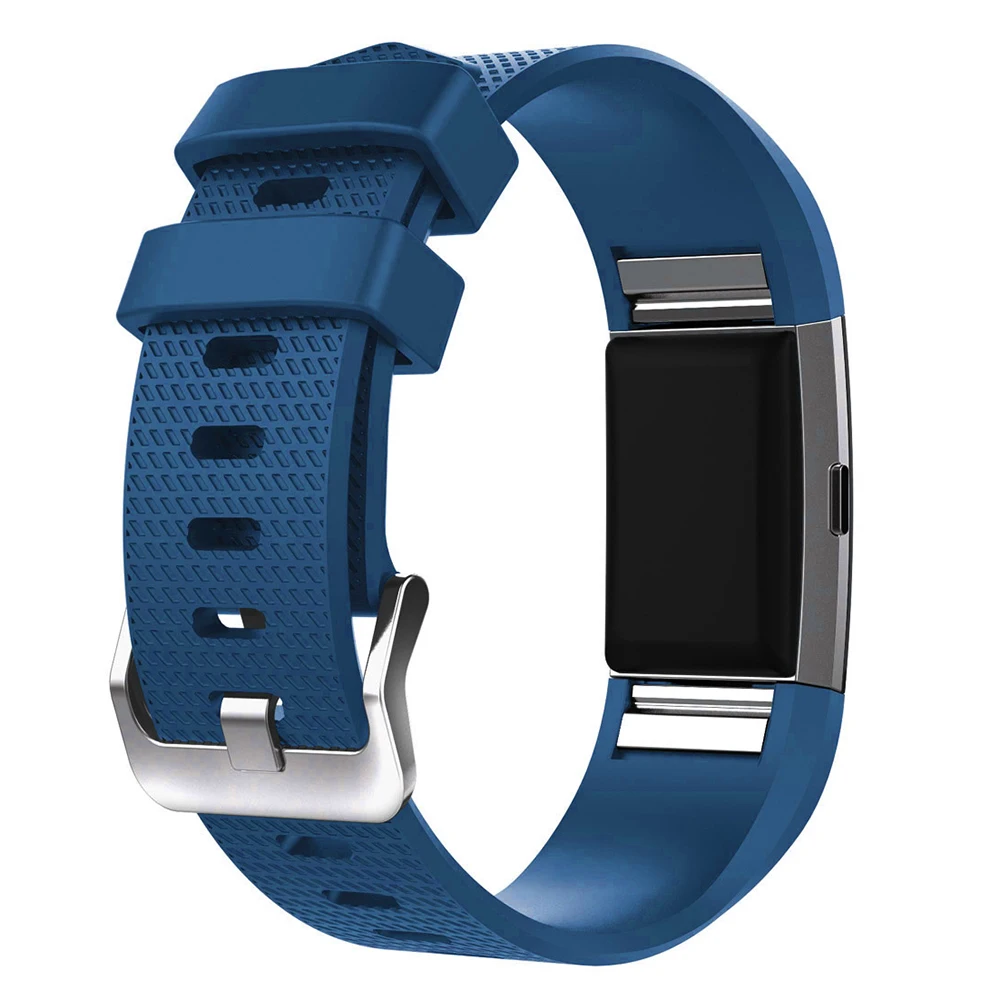 Сменный силиконовый ремешок для часов, браслет для Fitbit Charge 2, спортивные Смарт-часы, черный, белый ремешок для часов, ремешок для Fitbit 2