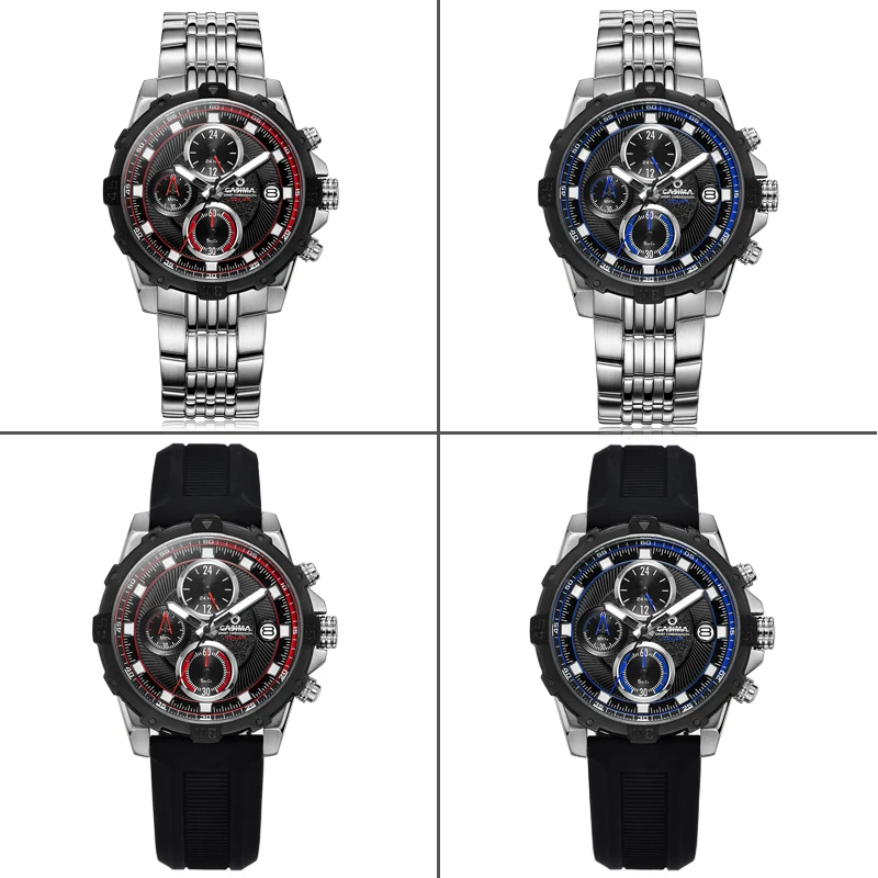 Бренд CASIMA мужские часы reloj hombre светящиеся спортивные многофункциональные