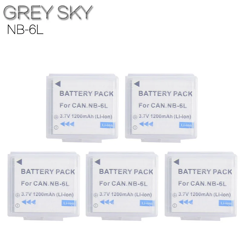 5 battery 2 шт. NB-6L NB-6LH NB 6L 6LH NB6L Батарея+ ЖК-дисплей двойной Зарядное устройство для Canon IXUS 85 см, 95 см-SX275 SX280 SX510 PowerShot D10 S90 SD1200 - Цвет: 5 battery