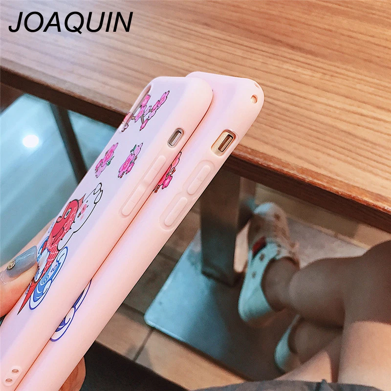 Cartoon Pink Cute Pigs Phone Case For iPhone Xs Max XR XS 6 6S 7 8 Plus X Soft shell Mobile Bags &amp Cases |