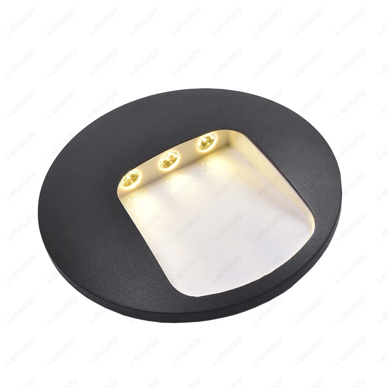 Уличный 3 Вт светодиодный настенный светильник бра водонепроницаемый круглый