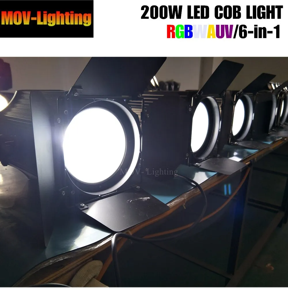 6 шт. 200 Вт LED Par Can/теплый белый 2 в 1 COB светодиодный Par/LED dmx сцсветильник dj|Эффект