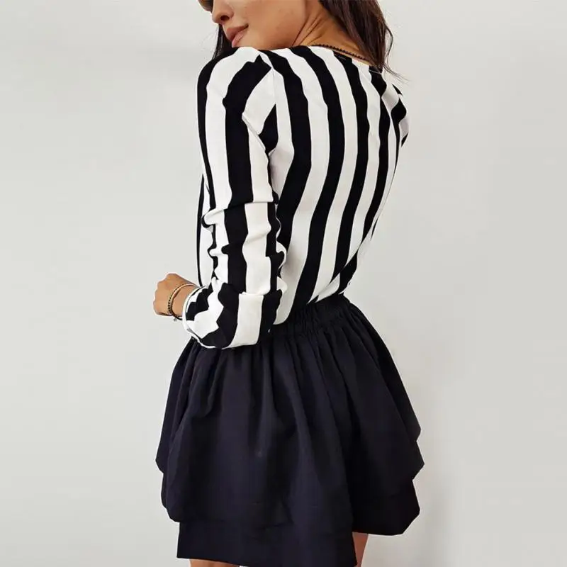 Модные женские туфли v-образным вырезом на пуговицах с длинным рукавом