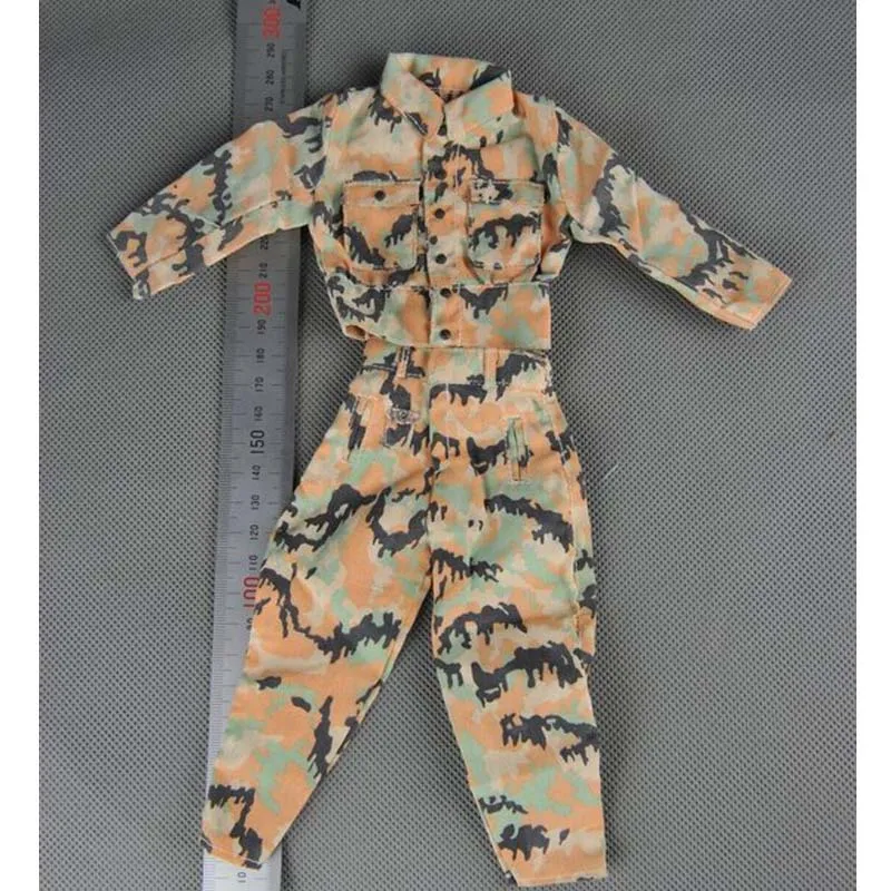 

Mnotht 1/6 Male Soldier Clothes Accessory Camouflage Shirt Jacket Pants Suit Model For 12'' Doll Body Action Figure Annex