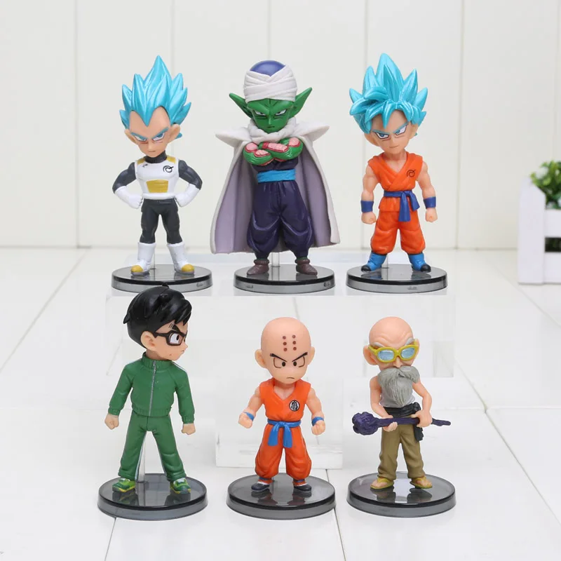 6 шт./компл. аниме Dragon ball Z Сон Гоку, Веджета, пикколо, игрушечные фигурки из ИГРЫ Dragon ball DBZ(“пикколо Гохан Супер saiyan zenoh ПВХ фигурка игрушки для детей, подарок