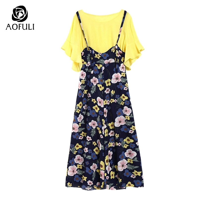 Женский комплект из 2 предметов с цветочным принтом в полоску S/M/L/XL летний топ