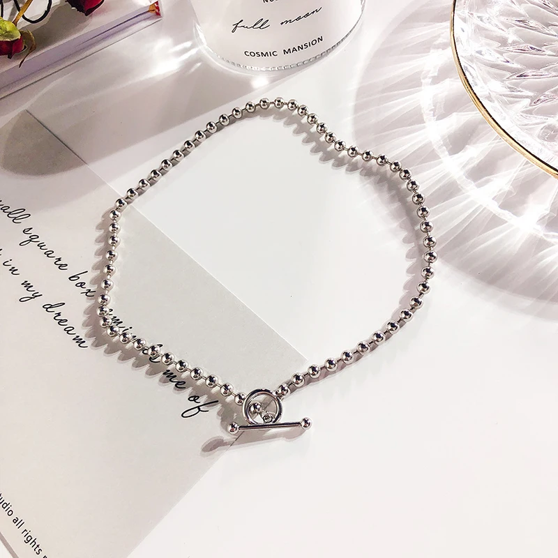 Модное женское ожерелье в европейском стиле с золотыми шариками цепочка чокер до