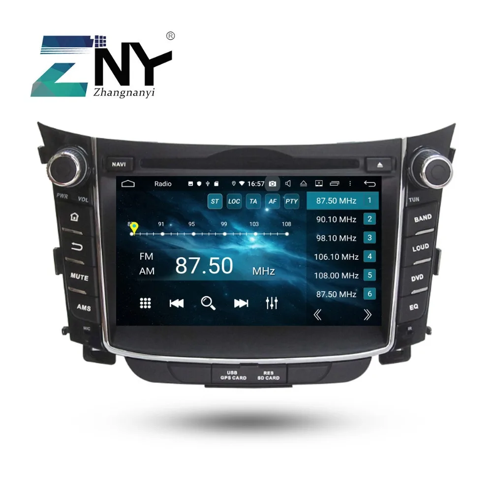 7 "HD Android 9 0 автомобильный стерео gps для hyundai I30 Elantra GT 2012 + DVD Радио FM BT навигация с DSP