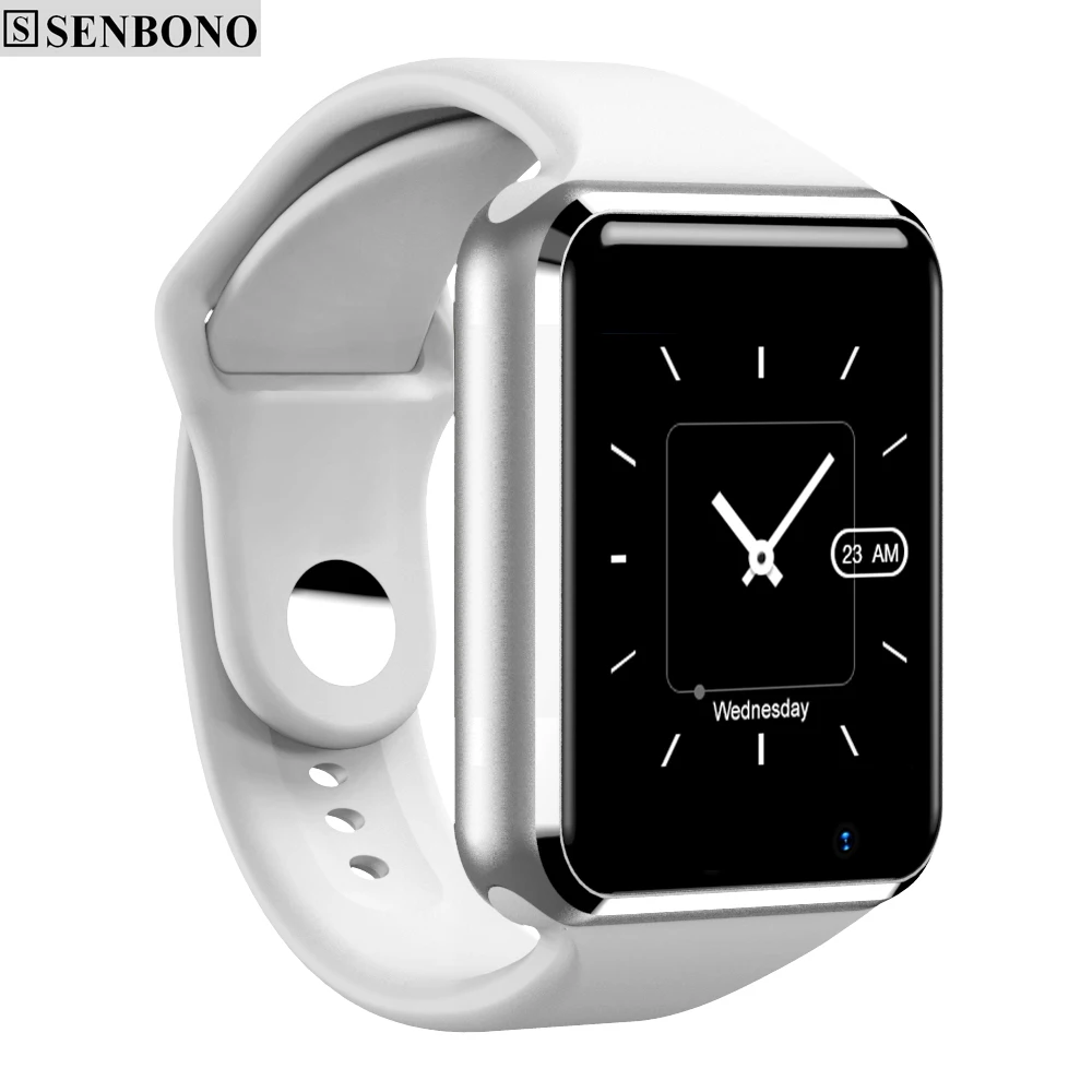 SENBONO A1, Bluetooth, Смарт-часы, мужские, камера, sim-карта, TF, спортивные, счетчик шагов, Смарт-часы для Android смартфона, русская T15
