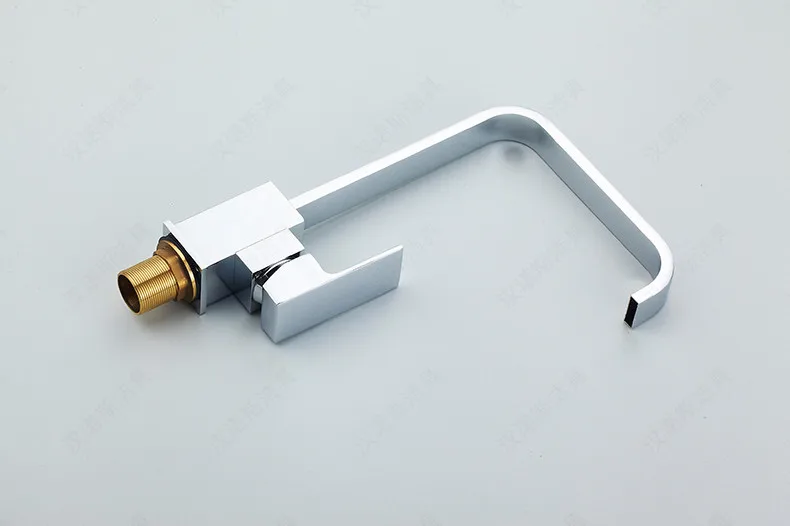 Лидер продаж кухонный смеситель из твердой латуни хромированный для горячей и