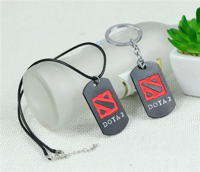 12/шт/Лот DOTA 2 логотип ожерелье сплав металла Очаровательная подвеска косплей