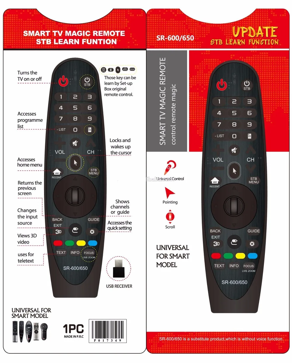 Пульт дистанционного управления подходящий для LG 3D Смарт ТВ 49UF8500-CB 55UF8500-CB 79UF8600-CA 79UF9500-CA 55EG9200-CA 55EG9100-CB