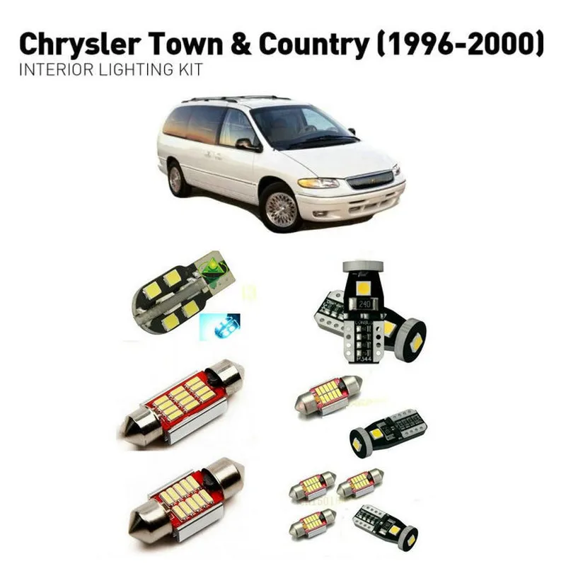 Светодиодные внутренние фары для Chrysler town country 1996 2000 16 шт. светодиодные
