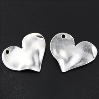 4pcs antique silver color beat peach charm earrings necklaces diy handmade jewelry fashion alloy pendants 3227mm a299