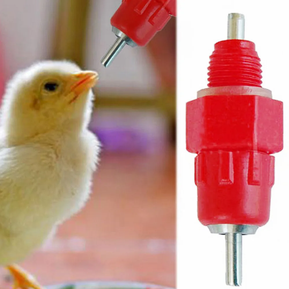 10Pcs Poultry Water Drinking Nipples Duck Chicken Hen Feeding Screw In Drinker 602 | Дом и сад