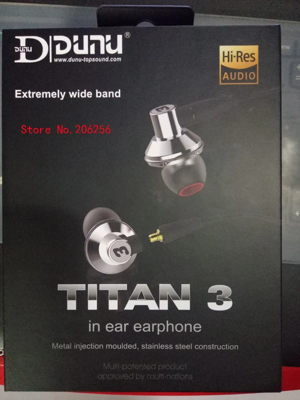 Новые наушники-вкладыши DUNU TITAN 3 TITAN3 TITAN-3 титановая диафрагма динамические Hi-Fi