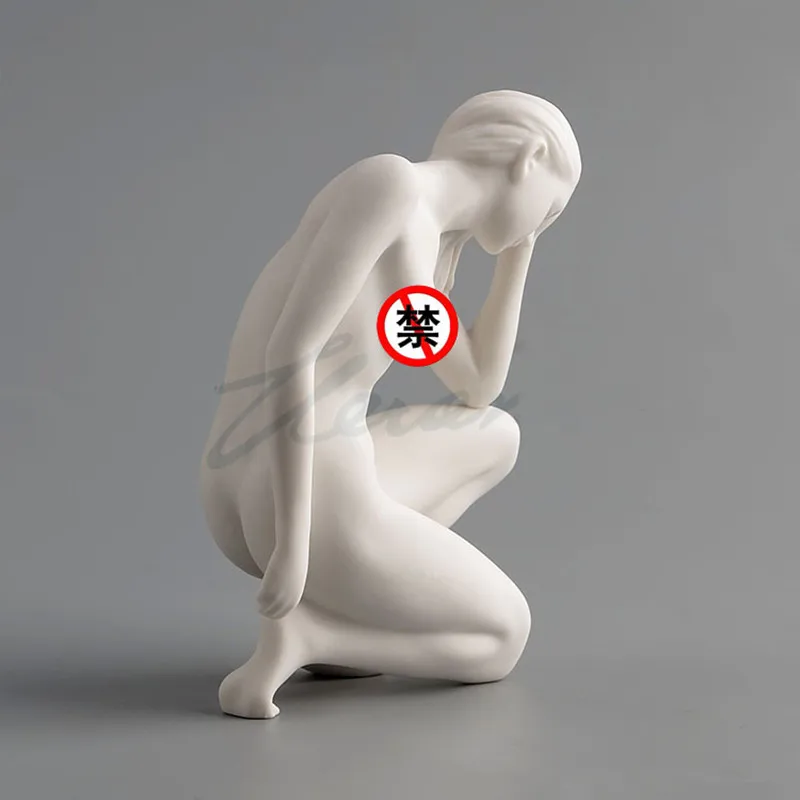 Современная матовая глазурованная керамическая статуэтка абстрактной огненной