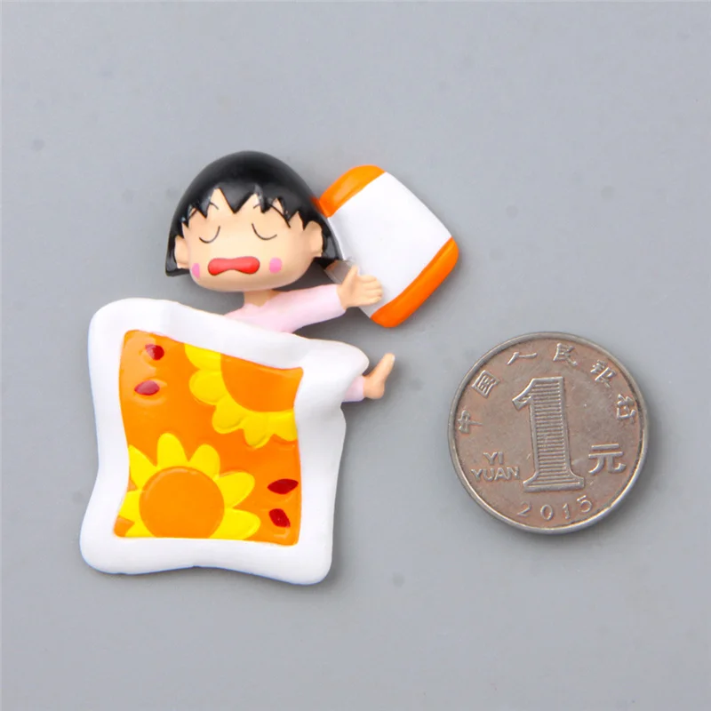 Милый мультяшный милый магнит на холодильник в стиле аниме спящего Сакура Маруко