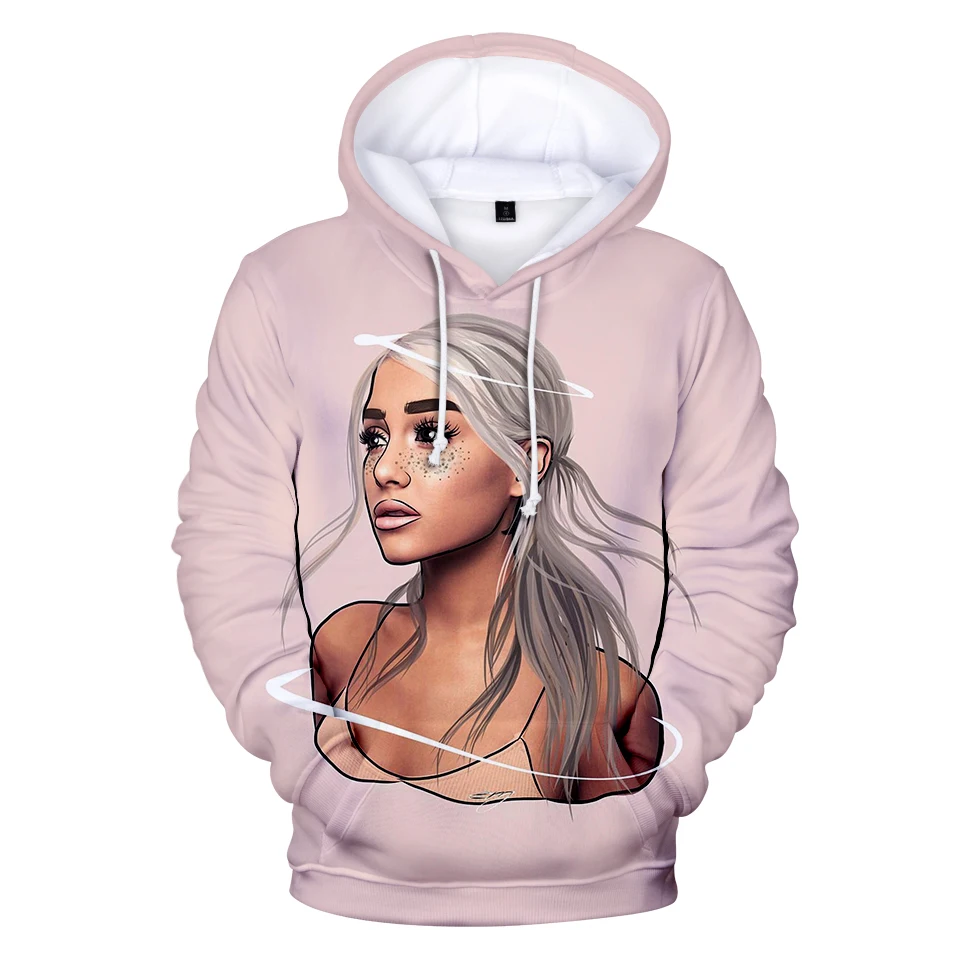 Frdun, 3D, Ariana Grande, Amrican, известный певец толстовки Толстовка Kpop, Повседневная мода, Kpop, хип-хоп толстовки, теплая толстовка