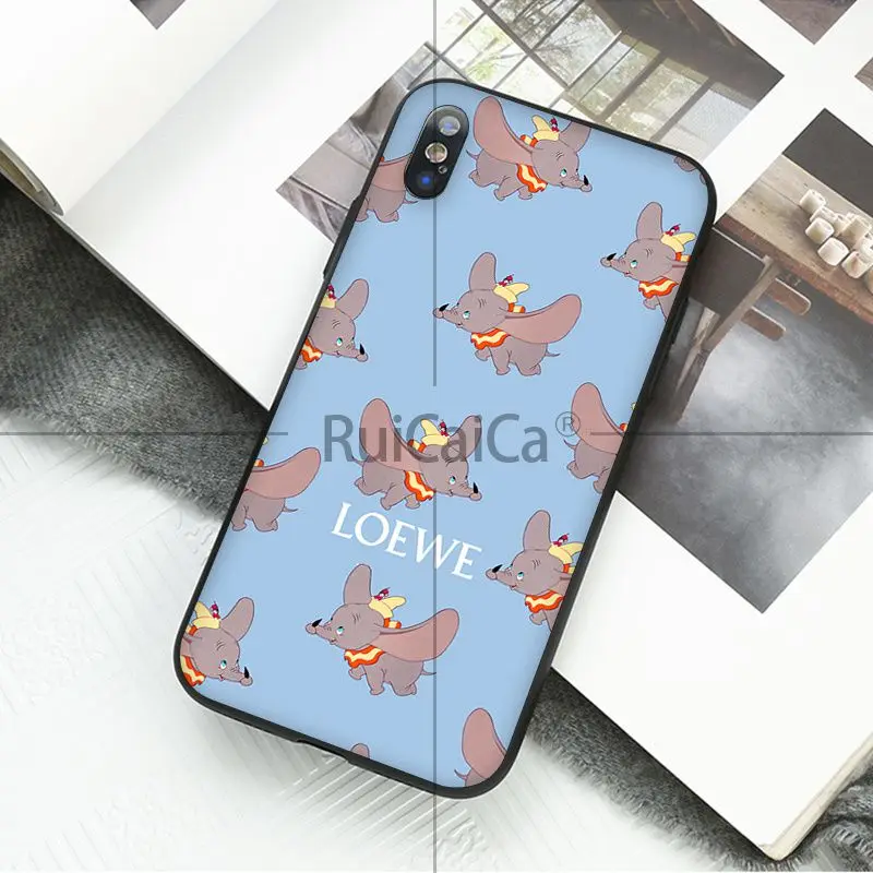 Чехол Ruicaica Dumbo Coque Shell для телефона iPhone 5 5Sx 6 7 7 plus 8 8 Plus X XS MAX XR