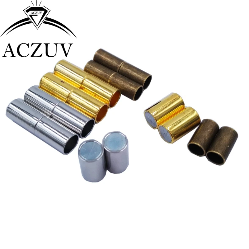 500 шт Позолоченные/бронзовые/Родиевые магнитные застежки ожерелье набор