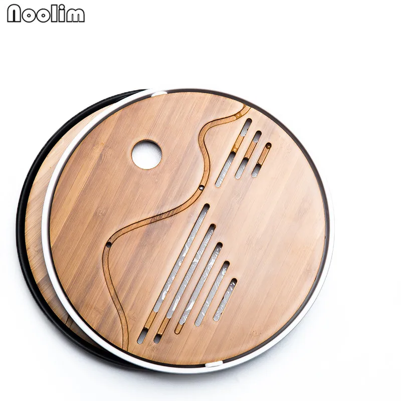 Натуральный Деревянный бамбуковый поднос NOOLIM прямоугольный традиционный чайный
