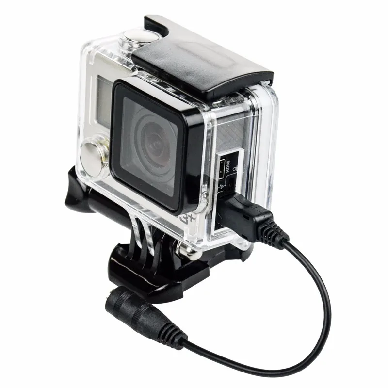 LANBEIKA для Gopro 3,5 мм активный микрофон с зажимом и мини USB внешний микрофон аудио адаптер кабель для Go Pro Hero 3 3+ 4