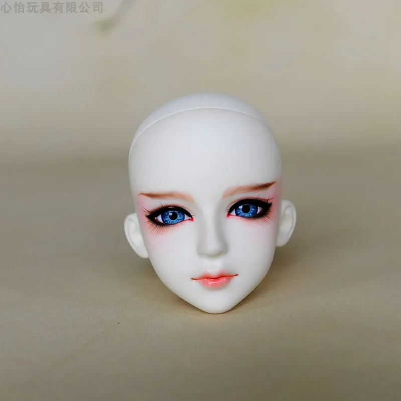 head with makeup 3D глаза обнаженные 1/3 кукла Синьи 60 см/Оригинальная кукла тела двойной колено локоть сустава/макияж головы DIY для косплея BJD кукла - Цвет: head with makeup