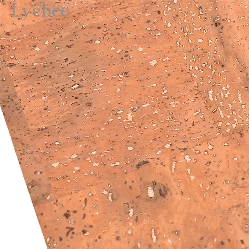 Lychee Life 29x21 см A4 винтажный цветочный узор мягкий пробковый материал высокое качество Синтетическая Кожа DIY материал для сумок одежды