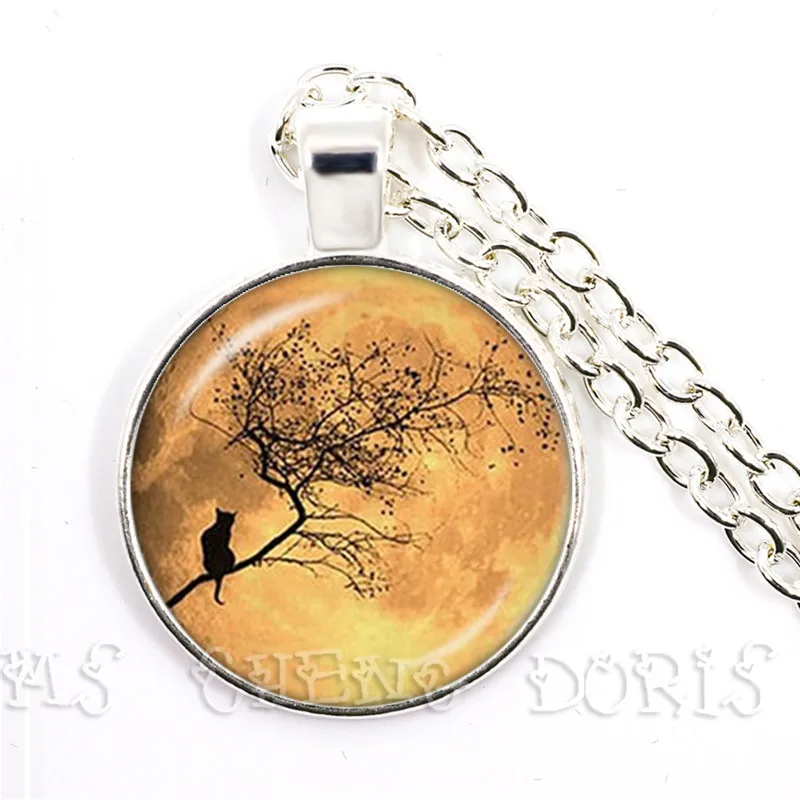 Бесплатная доставка 2019/Стильное ожерелье с круглой подвеской в виде голубой луны